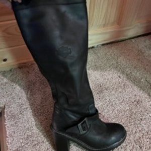 Size 8 1/2 tall Harley Davidson leather boots